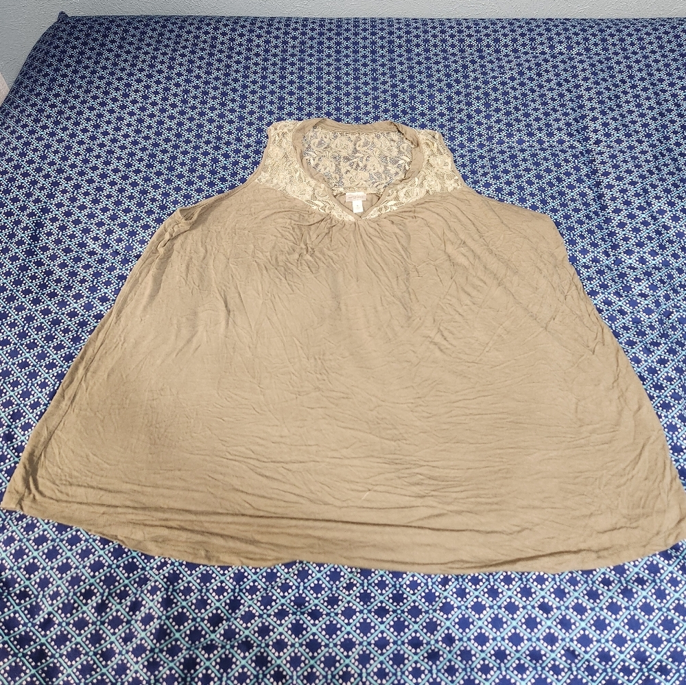 Torrid Super Soft Olive Tank Top Size 4